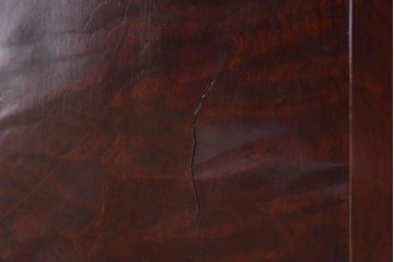 アンティーク家具　和モダン　欅玉杢材　漆塗り　古い衣装箪笥ローボード(3)