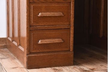 アンティーク家具　英国アンティーク!上質なロールトップデスク(ライティングビューロー、机、在宅ワーク、在宅用)