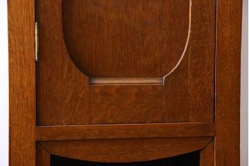 アンティーク家具　オーク材　英国アンティーク　縦型キャビネット(2)