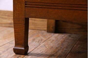 アンティーク家具　オーク材　英国アンティーク　縦型キャビネット(2)