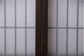 すりガラス　アンティーク　小さなガラス戸(明り取り・窓)2枚セット