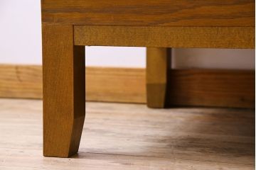 アンティーク家具　脚付き!シンプルなアンティークガラスケース(ショーケース)(2)