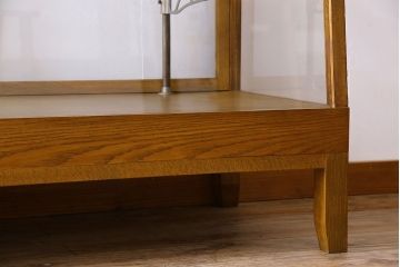 アンティーク家具　脚付き!シンプルなアンティークガラスケース(ショーケース)(2)
