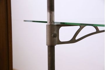 アンティーク家具　脚付き!シンプルなアンティークガラスケース(ショーケース)(2)