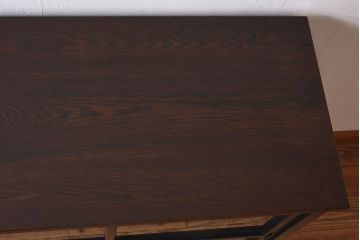 アンティーク家具　アンティーク　ゆらゆらガラス戸のおしゃれなローボード