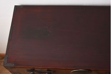 アンティーク家具　和モダン　大正期　一本物　アンティーク松本箪笥(衣装箪笥)