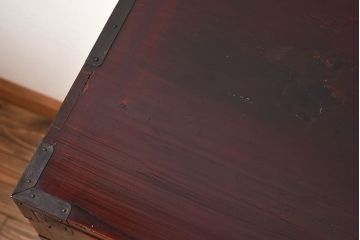 アンティーク家具　和モダン　大正期　一本物　アンティーク松本箪笥(衣装箪笥)