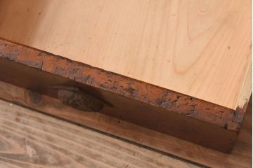 レトロ家具　昭和期　レトロ　ダイヤガラス!アンティーク収納棚