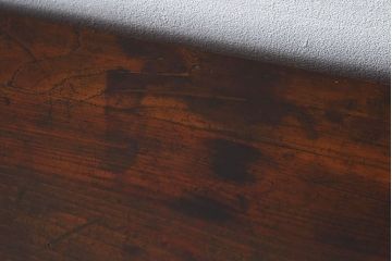 レトロ家具　昭和期　レトロ　ダイヤガラス!アンティーク収納棚