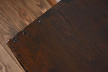 レトロ家具　昭和期　レトロ　ダイヤガラス!アンティーク収納棚