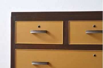 レトロ家具　昭和レトロなペイントチェスト　和製アンティーク