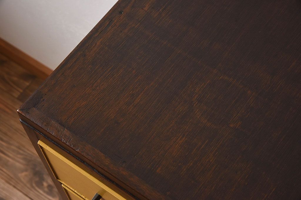 レトロ家具　昭和レトロなペイントチェスト　和製アンティーク