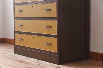 レトロ家具　昭和レトロなペイントチェスト　和製アンティーク