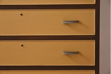 レトロ家具　昭和レトロなペイントチェスト　和製アンティーク