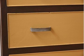 レトロ家具　昭和レトロなペイントチェスト　和製アンティーク