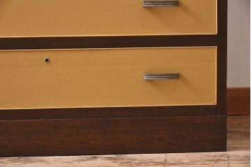 レトロ家具　昭和レトロなペイントチェスト　和製アンティーク