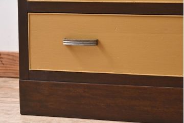 レトロ家具　昭和レトロなペイントチェスト　和製アンティーク