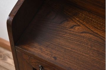 レトロ家具　ナラ材製　象嵌!古い木のレトロなライティングビューロー