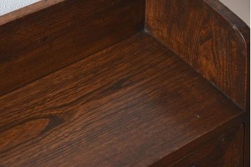 レトロ家具　ナラ材製　象嵌!古い木のレトロなライティングビューロー