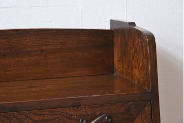 レトロ家具　ナラ材製　象嵌!古い木のレトロなライティングビューロー