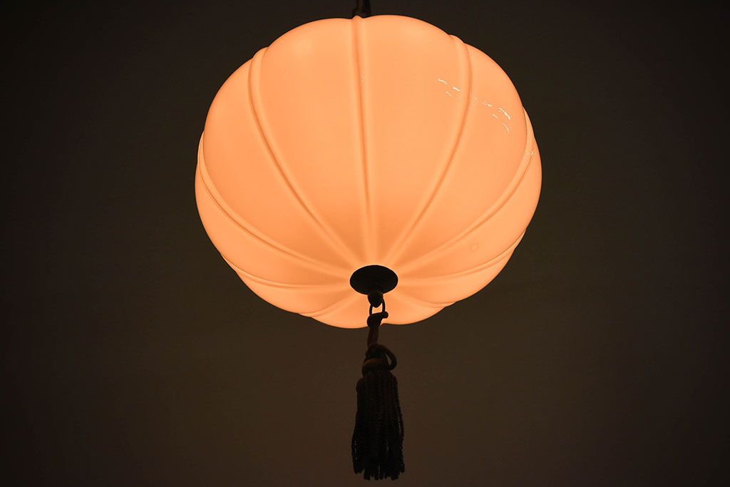 アンティーク　ぼんぼり型　和風でお洒落な天井照明(吊り下げ照明)