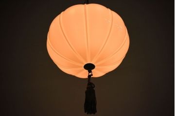 アンティーク　ぼんぼり型　和風でお洒落な天井照明(吊り下げ照明)