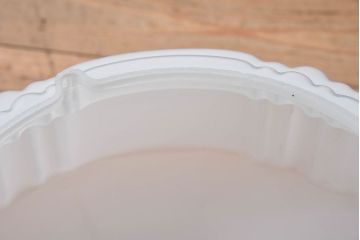 アンティーク　白いガラスの古い吊り下げ天井照明(2)