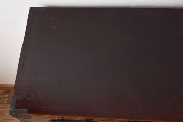 アンティーク家具　和モダン　大正期　一本物　アンティーク松本箪笥(衣装箪笥)(2)