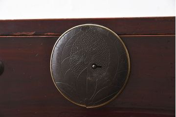 アンティーク家具　和モダン　大正期　一本物　アンティーク松本箪笥(衣装箪笥)(2)