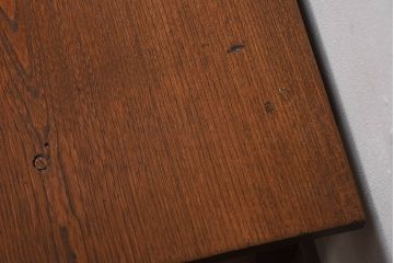 レトロ家具　栓材製　レトロな古い木のアンティーク文机