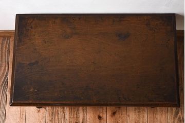 アンティーク家具　大正ロマンスタイル　天板一枚板!おしゃれなデザインの文机(テーブル・デスク)