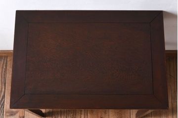 レトロ家具　レトロな古い木のサイドテーブル(作業台)