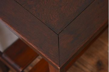 レトロ家具　レトロな古い木のサイドテーブル(作業台)