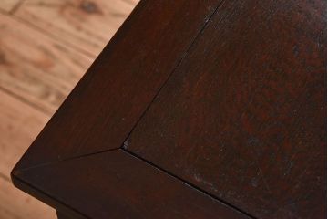 レトロ家具　レトロな古い木のサイドテーブル(作業台)