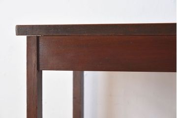 レトロ家具　レトロな古い木のサイドテーブル(作業台)