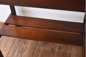 レトロ家具　レトロな古い木のサイドテーブル(作業台)