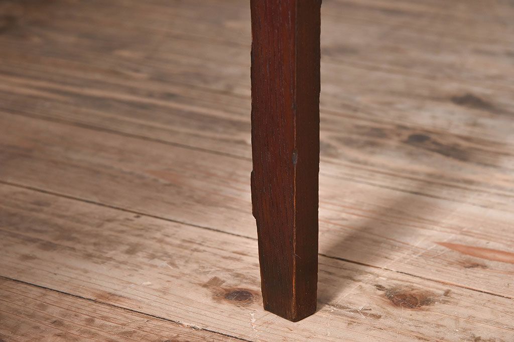 レトロ家具　レトロな古い木のサイドテーブル(作業台)