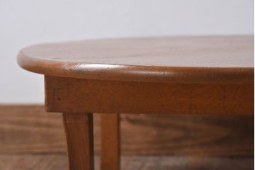 アンティーク家具　丸型　栓材製のアンティークちゃぶ台