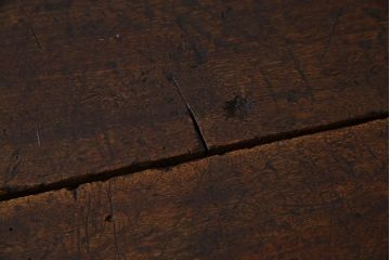 ヴィンテージ家具　アイアンフレームのシャビーなビンテージ作業台(テーブル)(1)