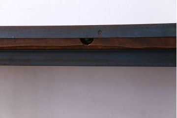 ヴィンテージ家具　アイアンフレームのシャビーなビンテージ作業台(テーブル)(1)