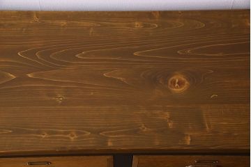 レトロ家具　ネームプレート付き!16杯引き出しのレトロなチェスト