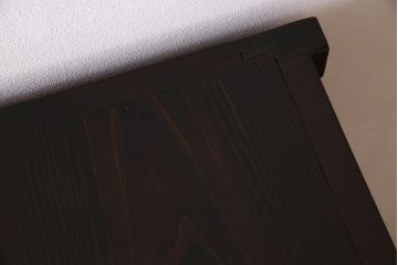 アンティーク家具　明治期　六尺　縦桟四枚引き戸　収納箪笥サイドボード(水屋箪笥)