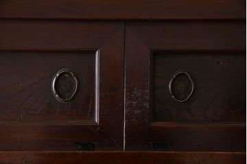 アンティーク家具　変わり型　上手物　古民具・骨董　明治大正期　二段重ね四尺水屋箪笥