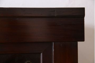 アンティーク家具　変わり型　上手物　古民具・骨董　明治大正期　二段重ね四尺水屋箪笥