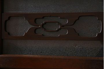 アンティーク家具　変わり型　上手物　古民具・骨董　明治大正期　二段重ね四尺水屋箪笥