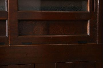 アンティーク家具　変わり型　上手物　古民具・骨董　明治大正期　二段重ね四尺水屋箪笥