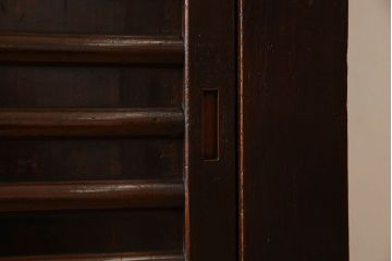 アンティーク家具　変わり型　上手物　古民具・骨董　明治大正期　二段重ね四尺水屋箪笥