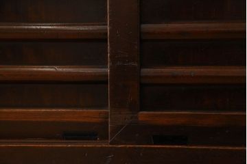 アンティーク家具　変わり型　上手物　古民具・骨董　明治大正期　二段重ね四尺水屋箪笥