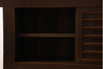 アンティーク家具　変わり型　上手物　古民具・骨董　明治大正期　二段重ね四尺水屋箪笥