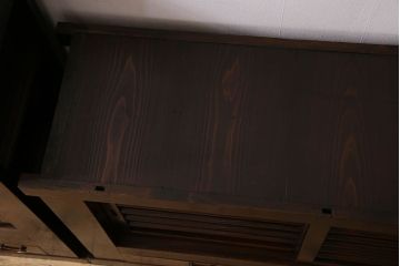 アンティーク家具　変わり型　上手物　古民具・骨董　明治大正期　二段重ね四尺水屋箪笥